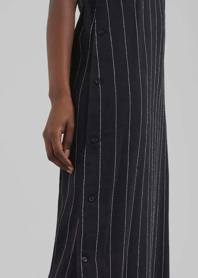 Women The Frankie Shop Dresses Loulou Studio Etta Dress Blackivory