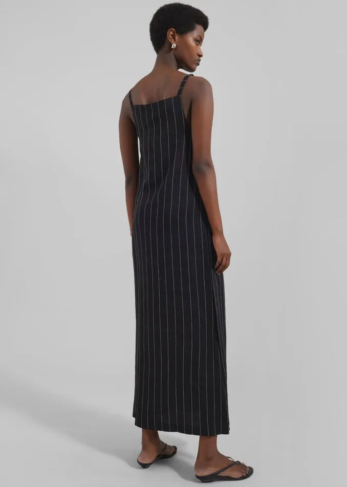 Women The Frankie Shop Dresses Loulou Studio Etta Dress Blackivory