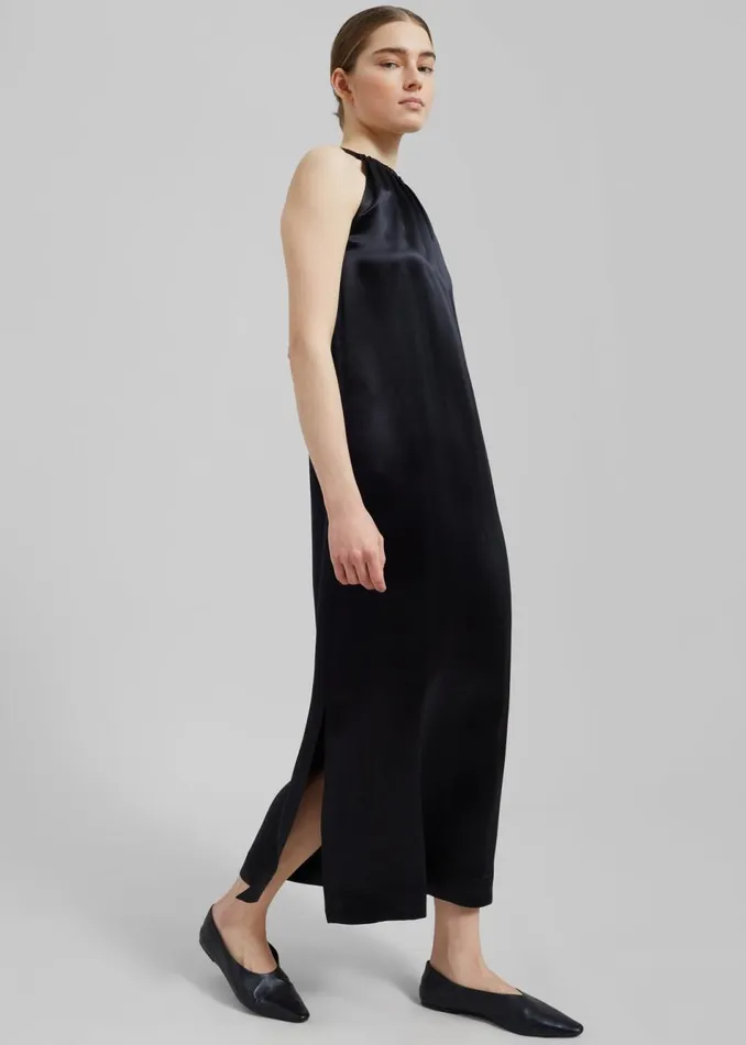 Women The Frankie Shop Dresses Loulou Studio Morene Long Dress Black