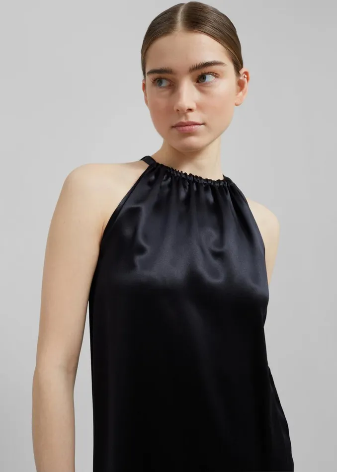 Women The Frankie Shop Dresses Loulou Studio Morene Long Dress Black