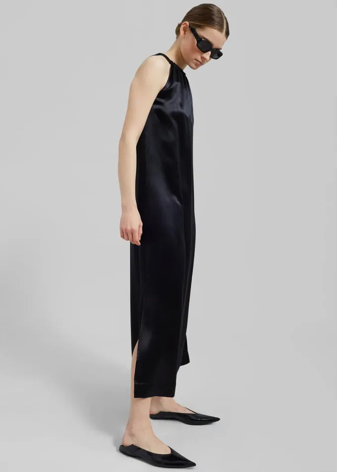 Women The Frankie Shop Dresses Loulou Studio Morene Long Dress Black