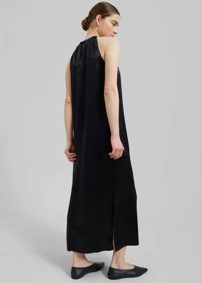 Women The Frankie Shop Dresses Loulou Studio Morene Long Dress Black