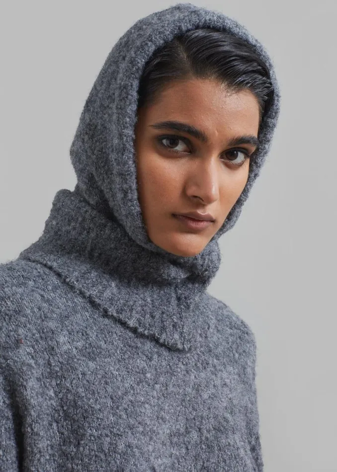 Women The Frankie Shop Dresses Luz Knit Dress Grey