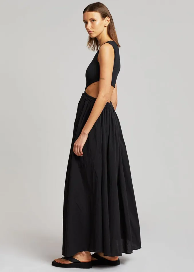 Women The Frankie Shop Dresses Mara Cut Out Maxi Dress Black