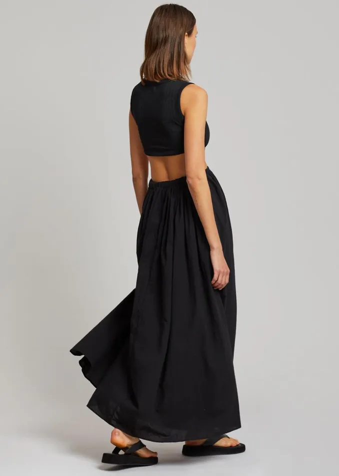 Women The Frankie Shop Dresses Mara Cut Out Maxi Dress Black