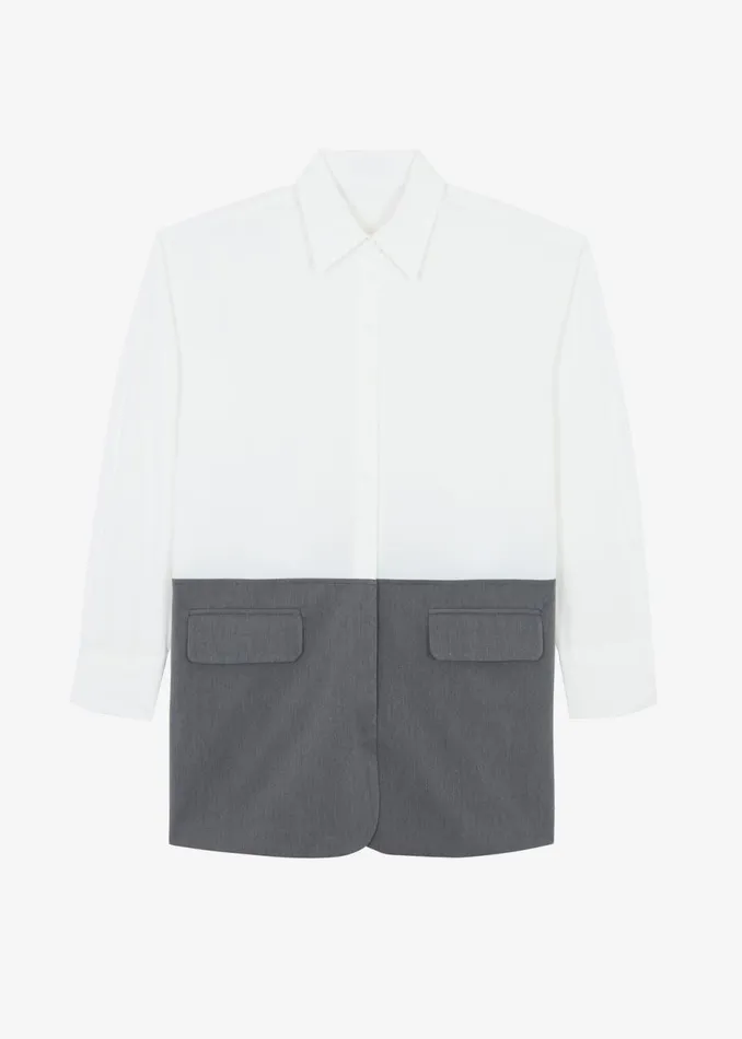 Women The Frankie Shop Dresses Marissa Shirt Dress Whitegrey