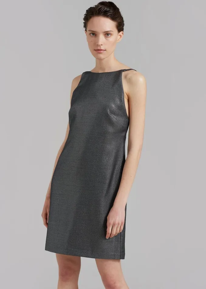 Women The Frankie Shop Dresses MATIN Byblos Backless Mini Silver