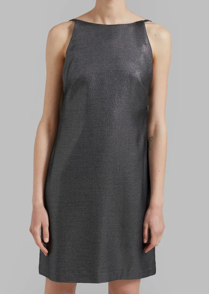 Women The Frankie Shop Dresses MATIN Byblos Backless Mini Silver