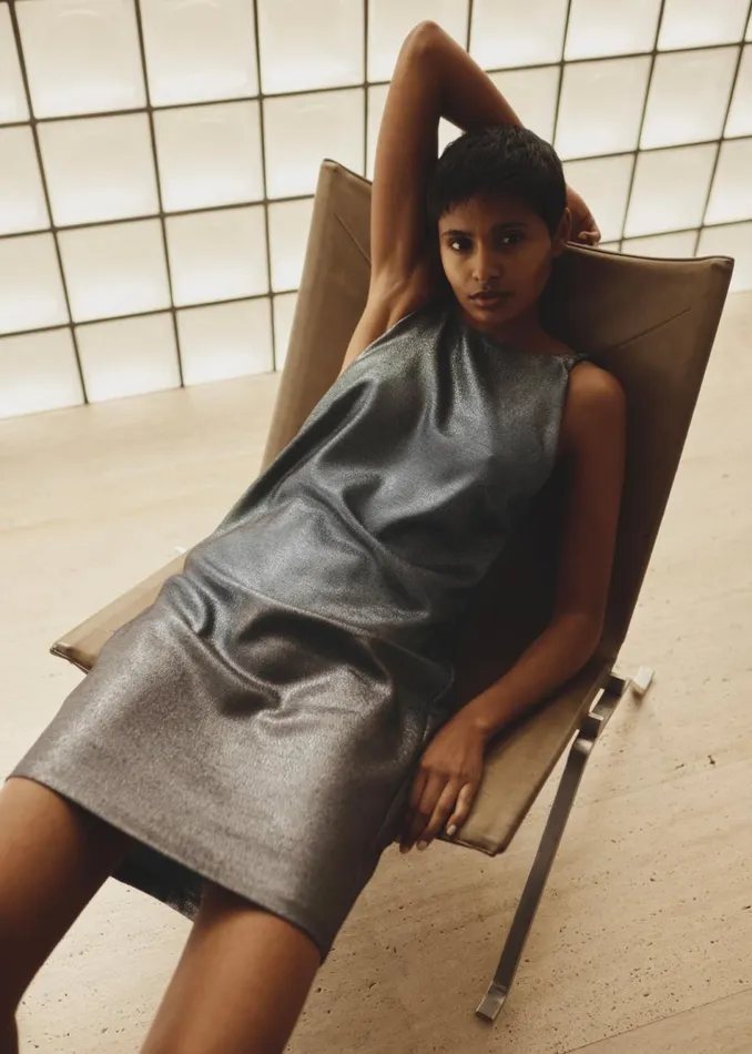 Women The Frankie Shop Dresses MATIN Byblos Backless Mini Silver