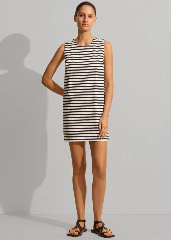 Women The Frankie Shop Dresses Matteau Stripe Shift Dress Navywhite