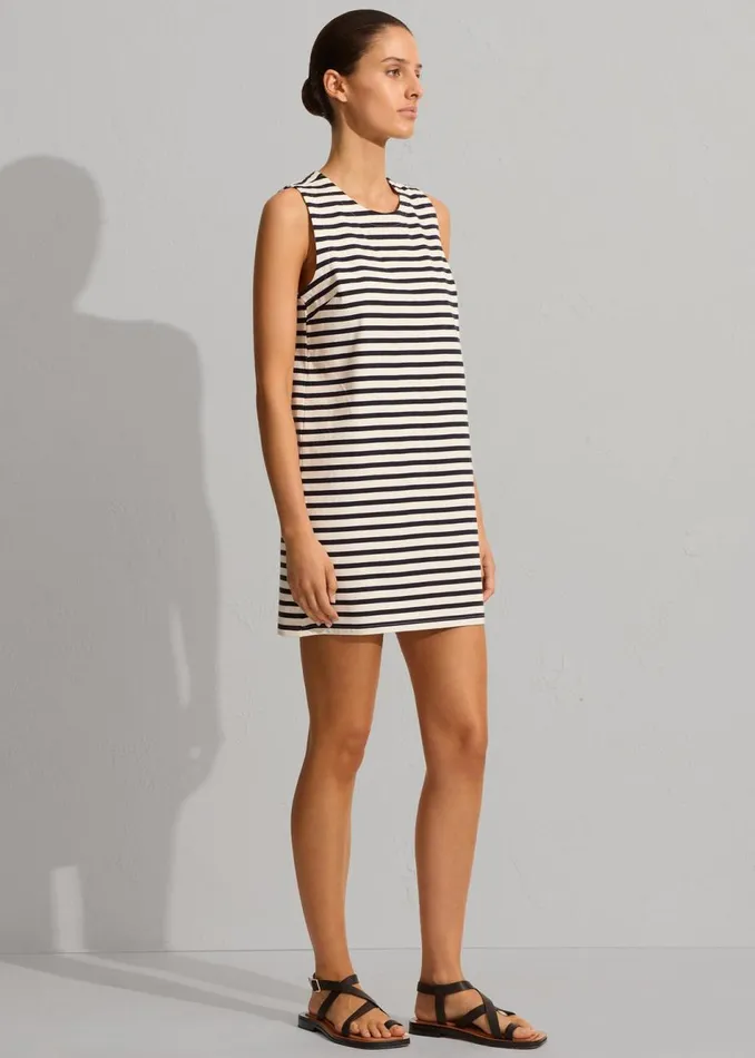Women The Frankie Shop Dresses Matteau Stripe Shift Dress Navywhite