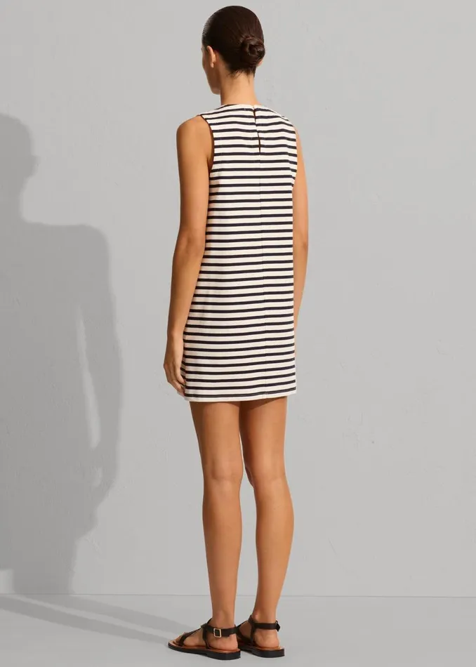 Women The Frankie Shop Dresses Matteau Stripe Shift Dress Navywhite