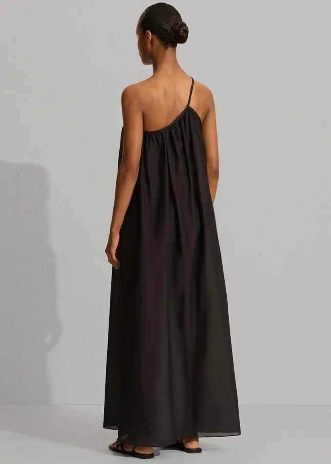 Women The Frankie Shop Dresses Matteau Voluminous One Shoulder Dress Black