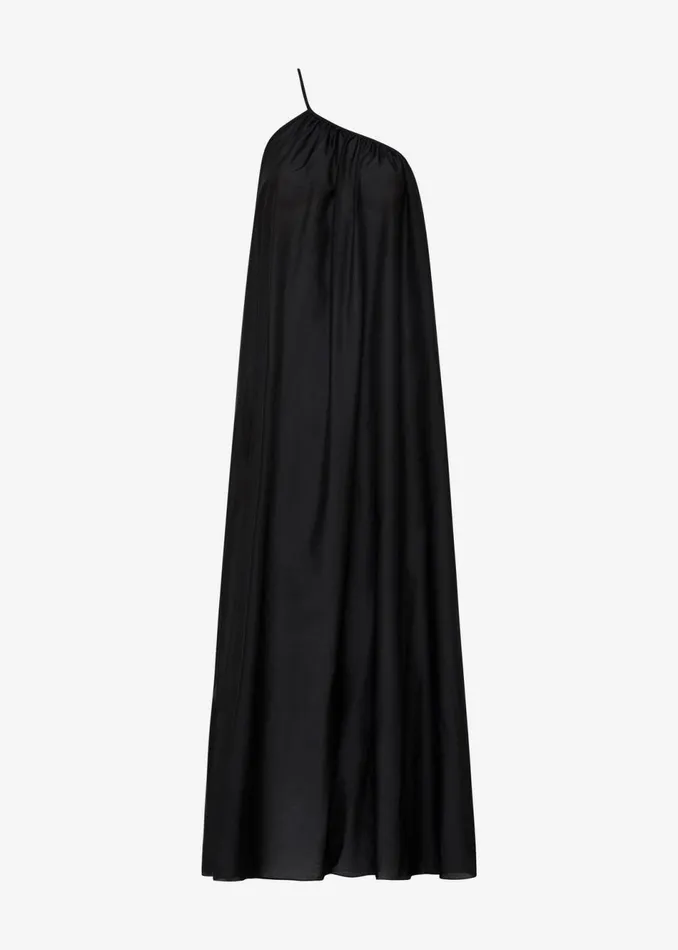 Women The Frankie Shop Dresses Matteau Voluminous One Shoulder Dress Black