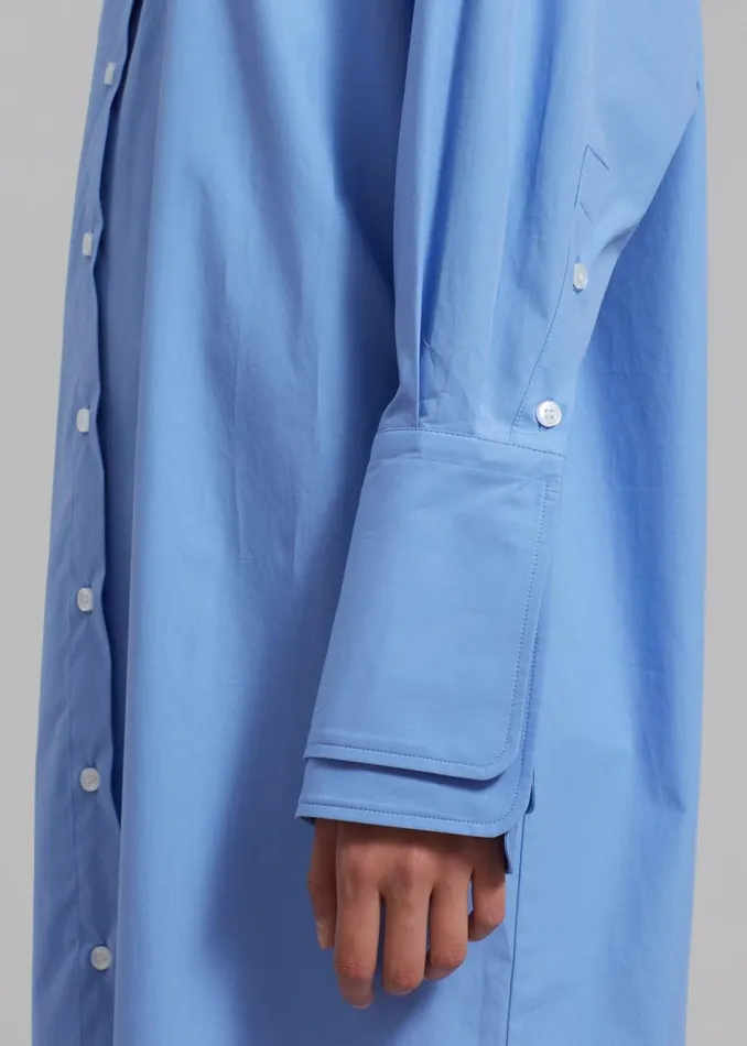Women The Frankie Shop Dresses Rhe Poplin Shirt Dress Serenity