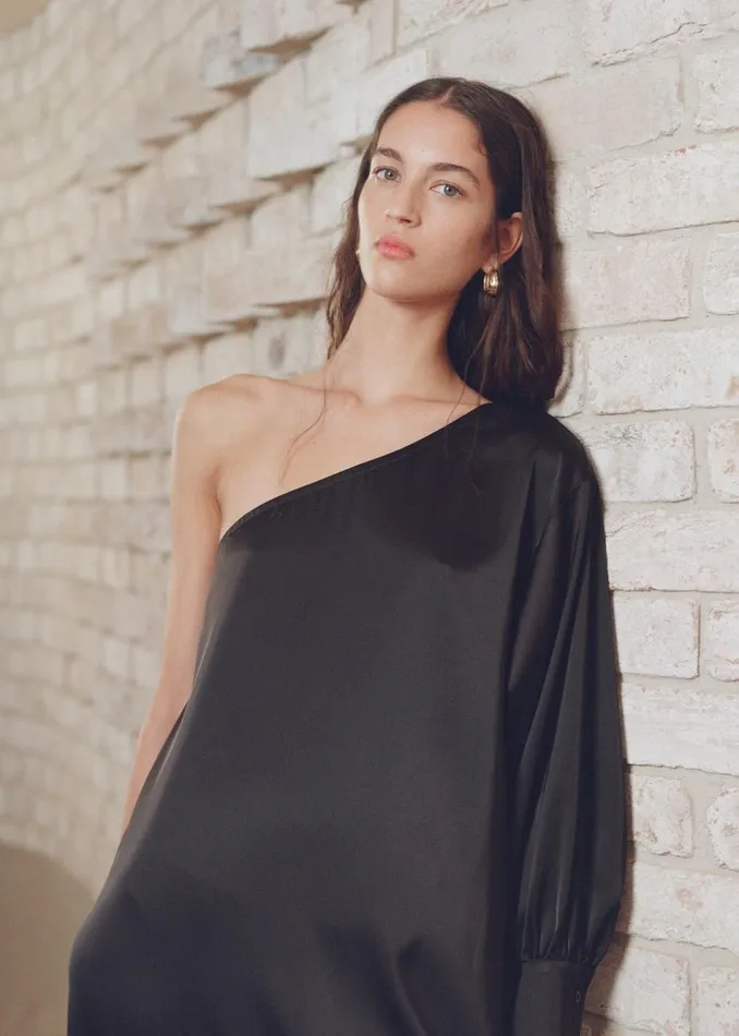 Women The Frankie Shop Dresses Solaqua The Chloe Dress Noir