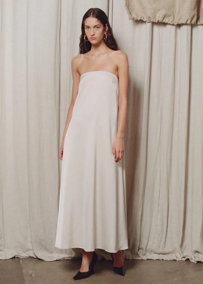 Women The Frankie Shop Dresses Solaqua The Fille Dress Oyster