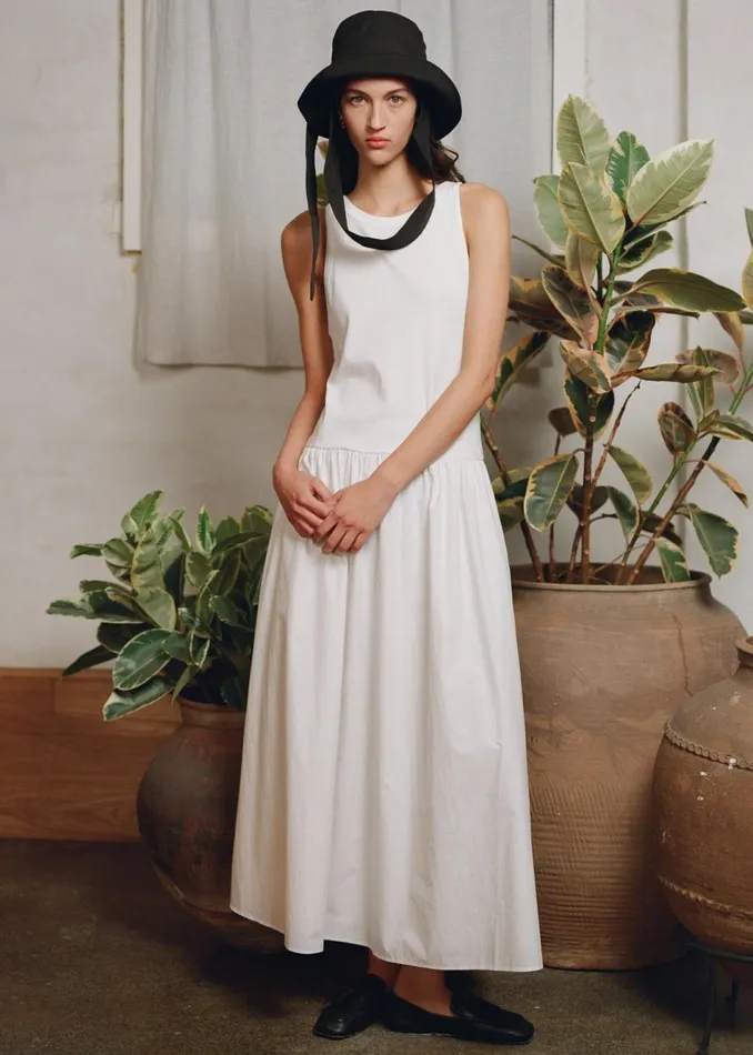 Women The Frankie Shop Dresses Solaqua The Marlo Dress Ivory
