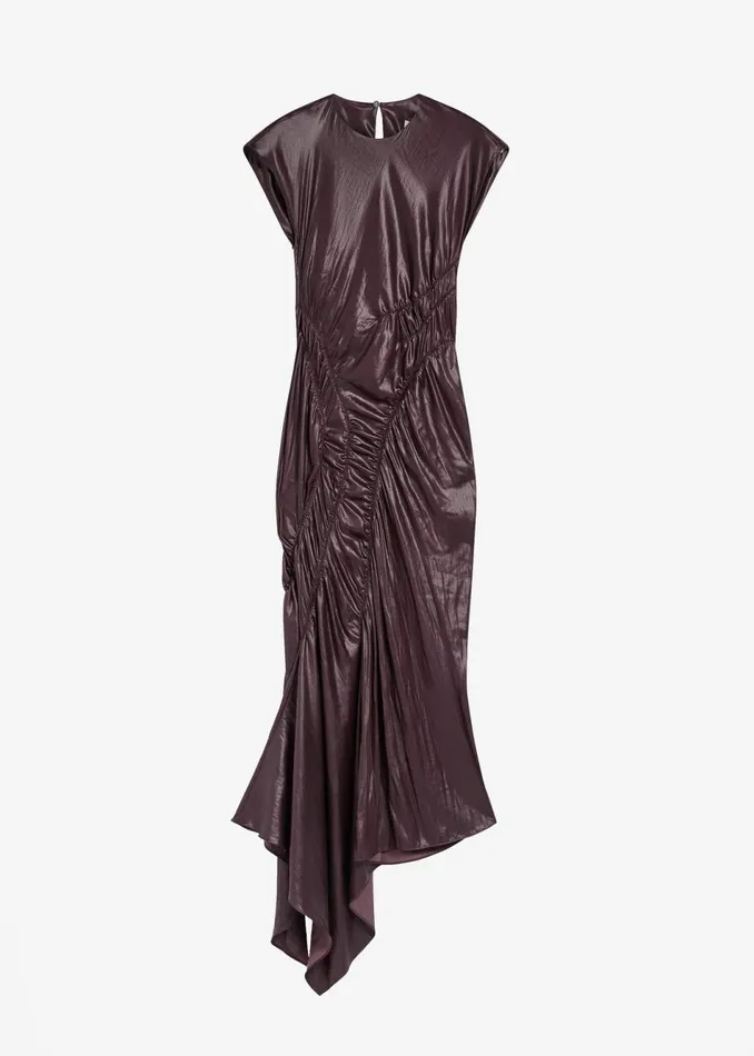 Women The Frankie Shop Dresses Sportmax Guelfo Dress Dark Brown