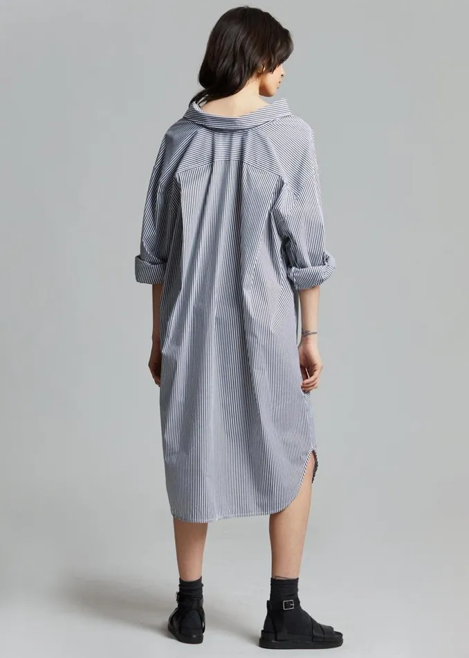 Women The Frankie Shop Dresses Talia Shirt Dress Blackwhite Stripe