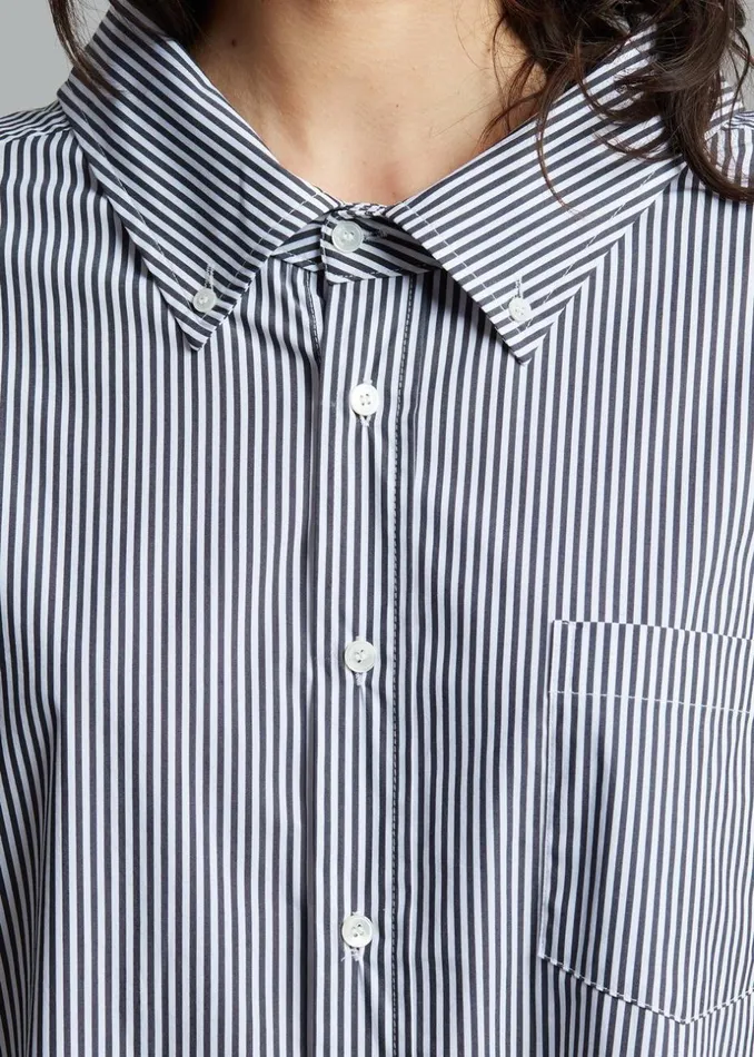 Women The Frankie Shop Dresses Talia Shirt Dress Blackwhite Stripe