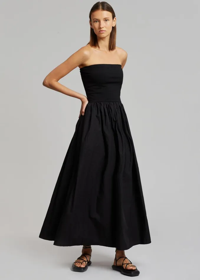 Women The Frankie Shop Dresses Tamo Strapless Maxi Dress Black