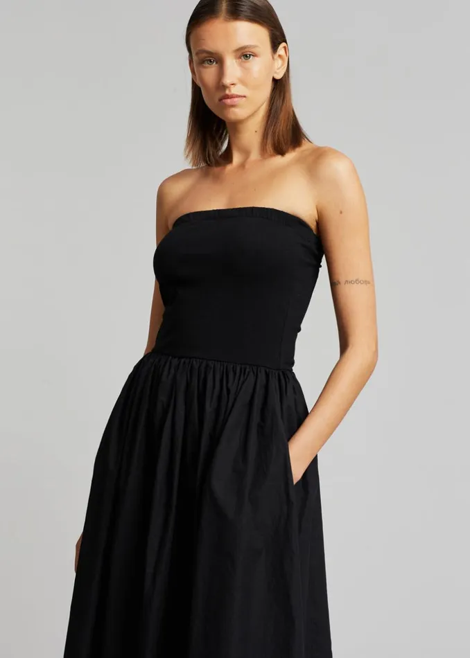 Women The Frankie Shop Dresses Tamo Strapless Maxi Dress Black