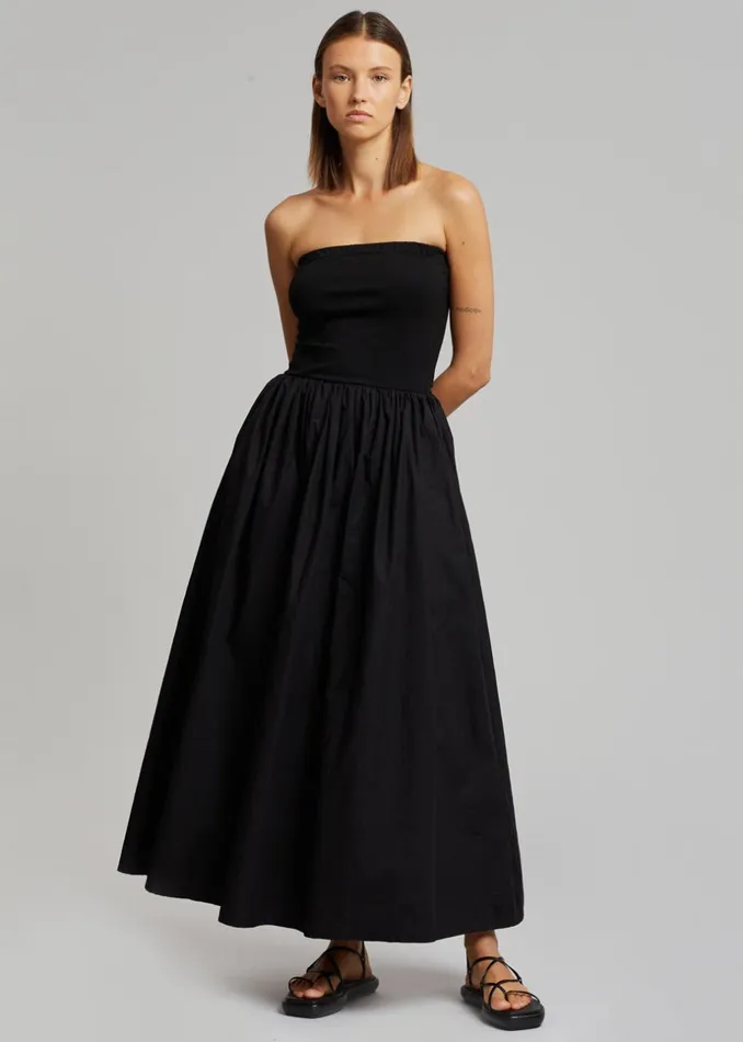 Women The Frankie Shop Dresses Tamo Strapless Maxi Dress Black