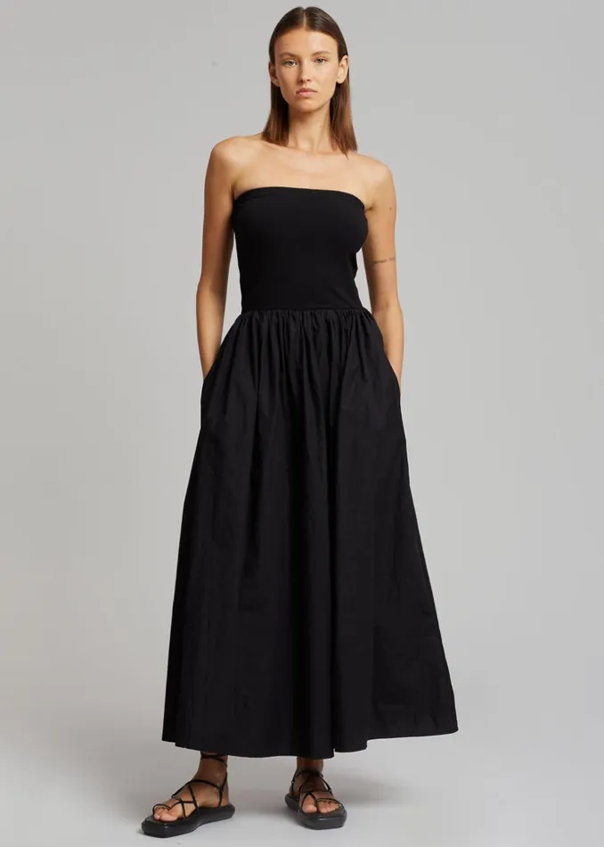 Women The Frankie Shop Dresses Tamo Strapless Maxi Dress Black