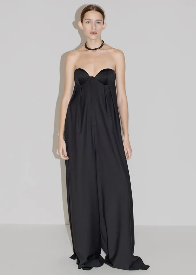 Women The Frankie Shop Jumpsuits Bevza Seashell Overalls Black