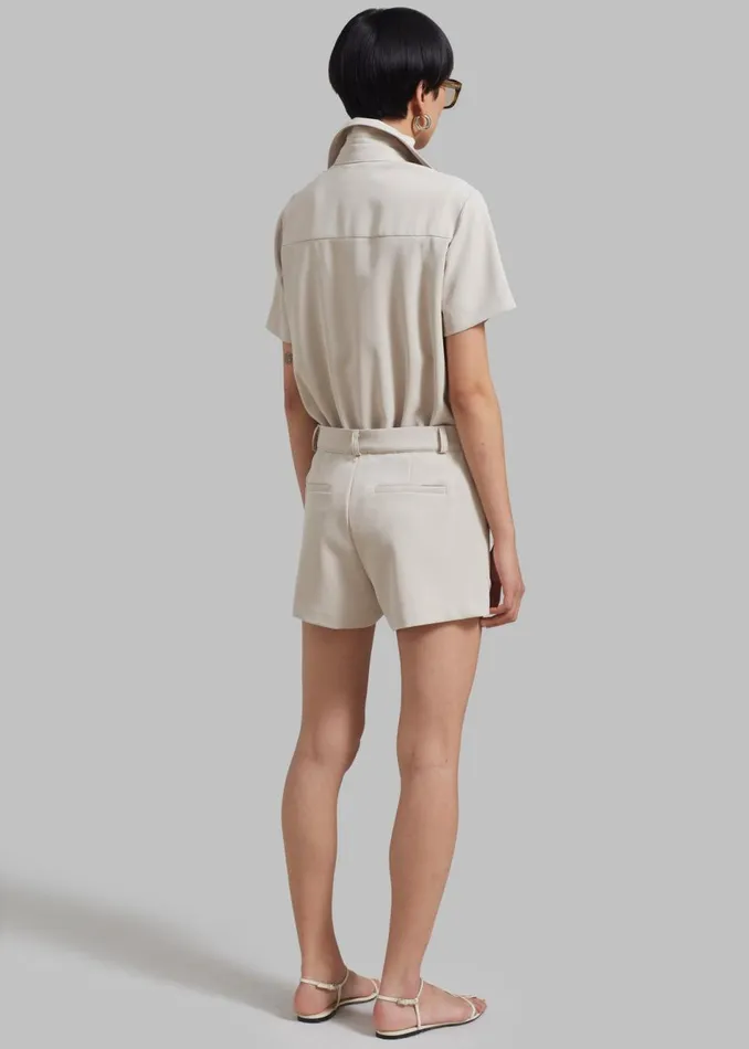 Women The Frankie Shop Jumpsuits Faith Romper Beige