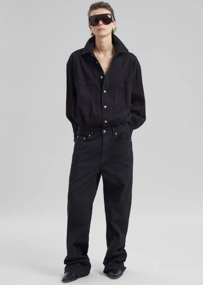 Women The Frankie Shop Jumpsuits Haikure Tilda Jumpsuit Black Stone