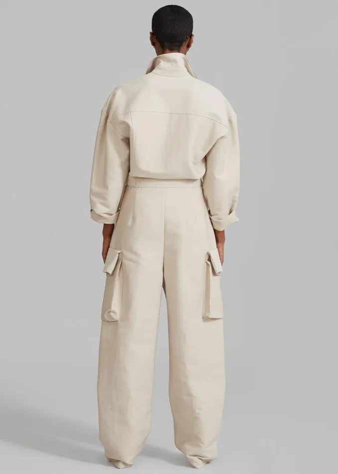 Women The Frankie Shop Jumpsuits Linda Jumpsuit Beige