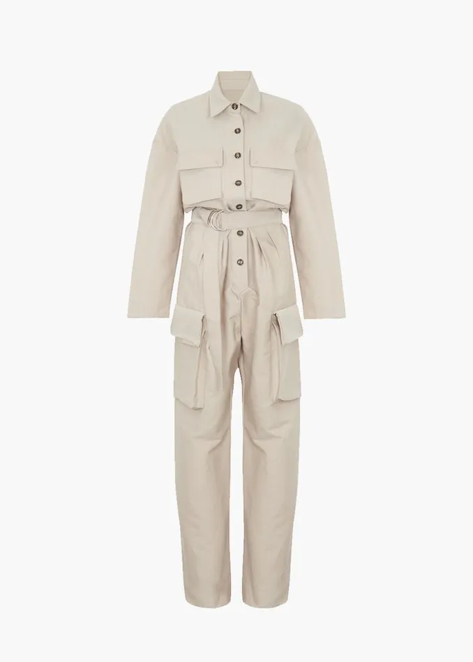 Women The Frankie Shop Jumpsuits Linda Jumpsuit Beige