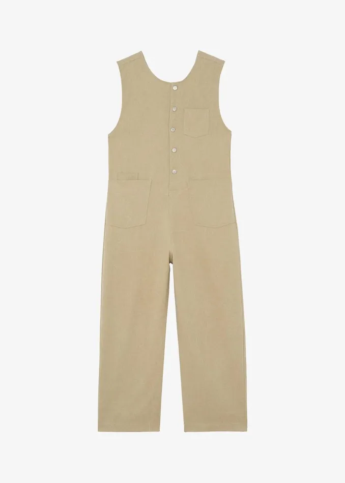 Women The Frankie Shop Jumpsuits Liv Denim Jumpsuit Beige