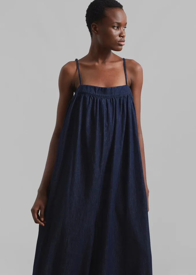 Women The Frankie Shop Jumpsuits Maude Denim Jumpsuit Raw Wash