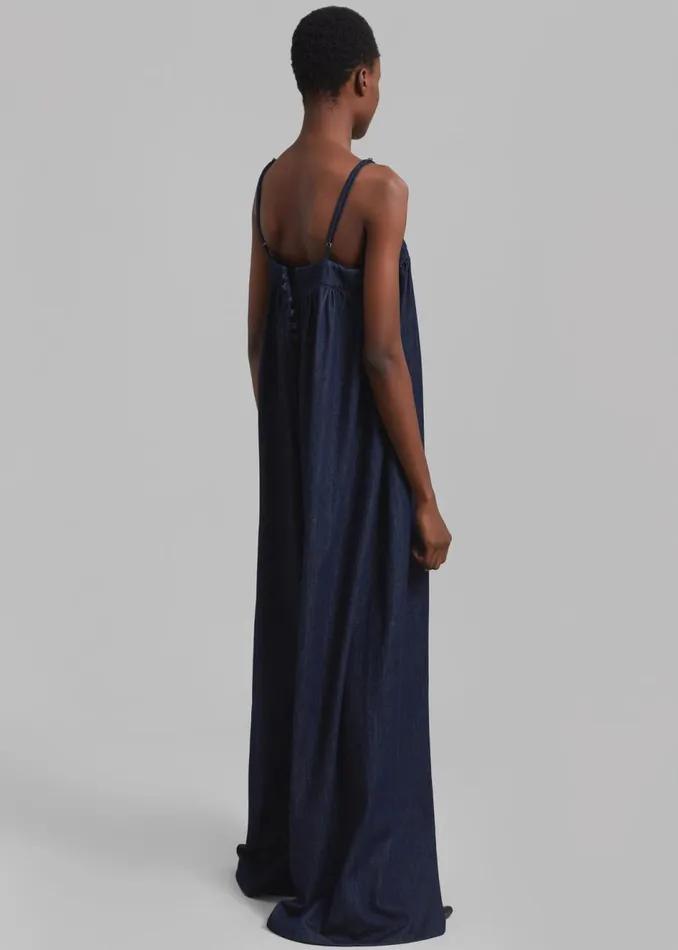 Women The Frankie Shop Jumpsuits Maude Denim Jumpsuit Raw Wash