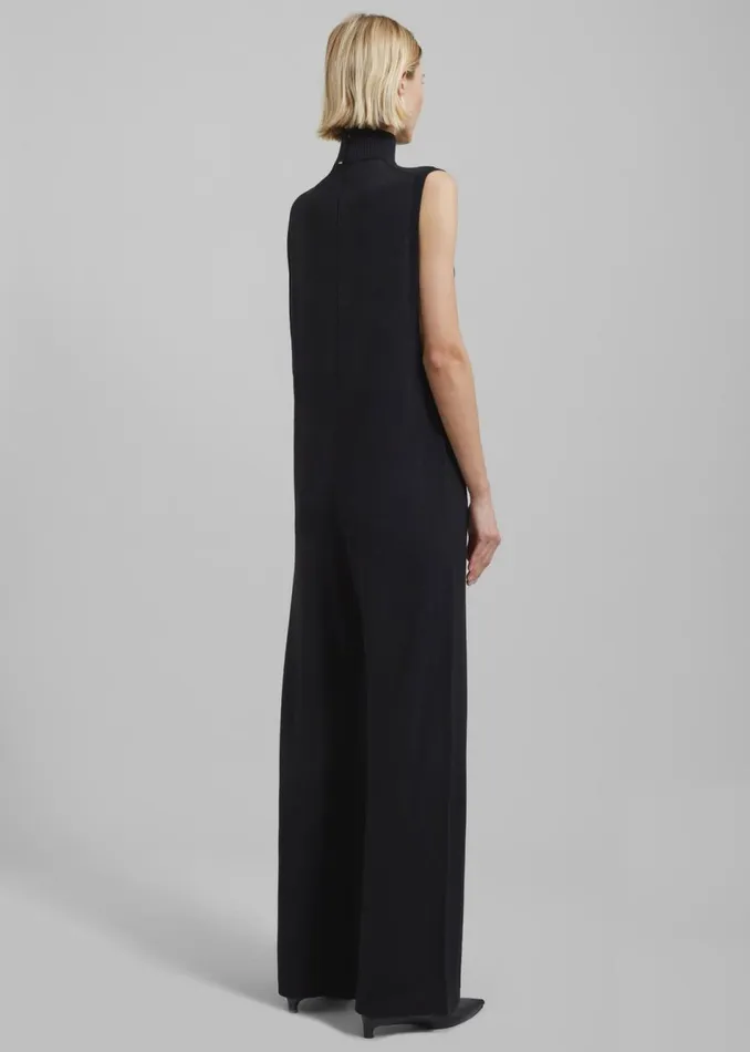 Women The Frankie Shop Jumpsuits Sportmax Kirie WoolKnit Jumpsuit Black