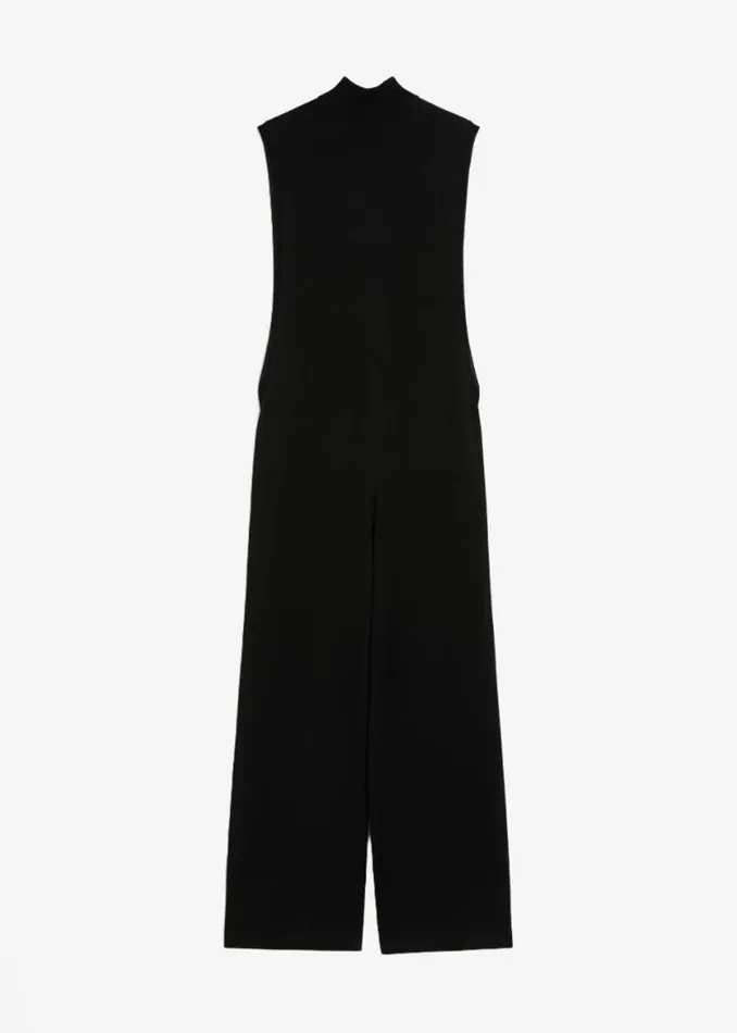 Women The Frankie Shop Jumpsuits Sportmax Kirie WoolKnit Jumpsuit Black