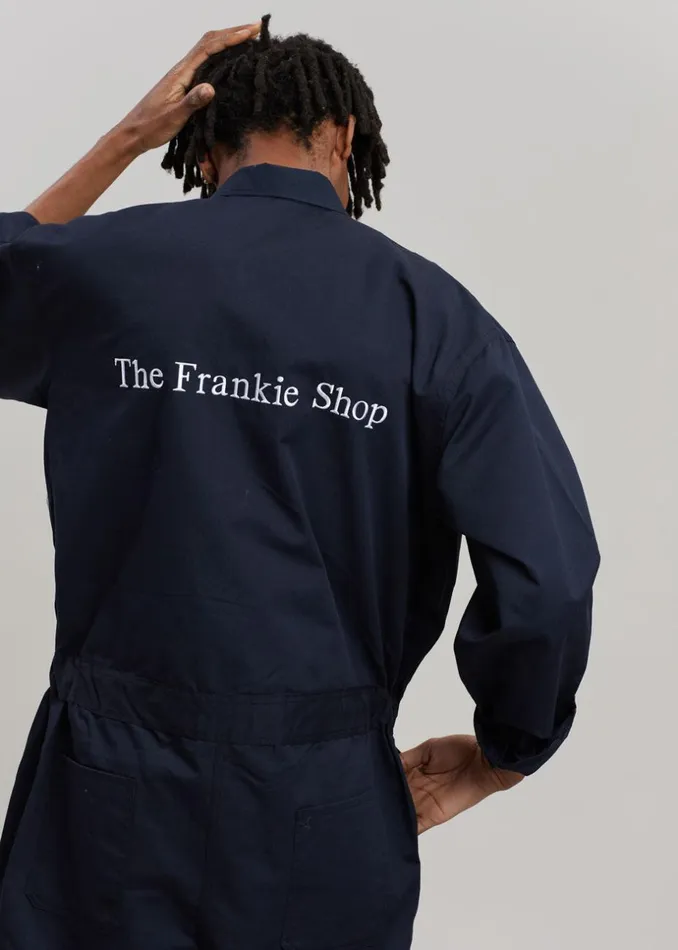 Women The Frankie Shop Jumpsuits TFS Oversized Boiler Suit Navy