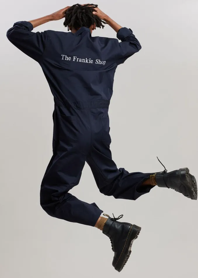 Women The Frankie Shop Jumpsuits TFS Oversized Boiler Suit Navy