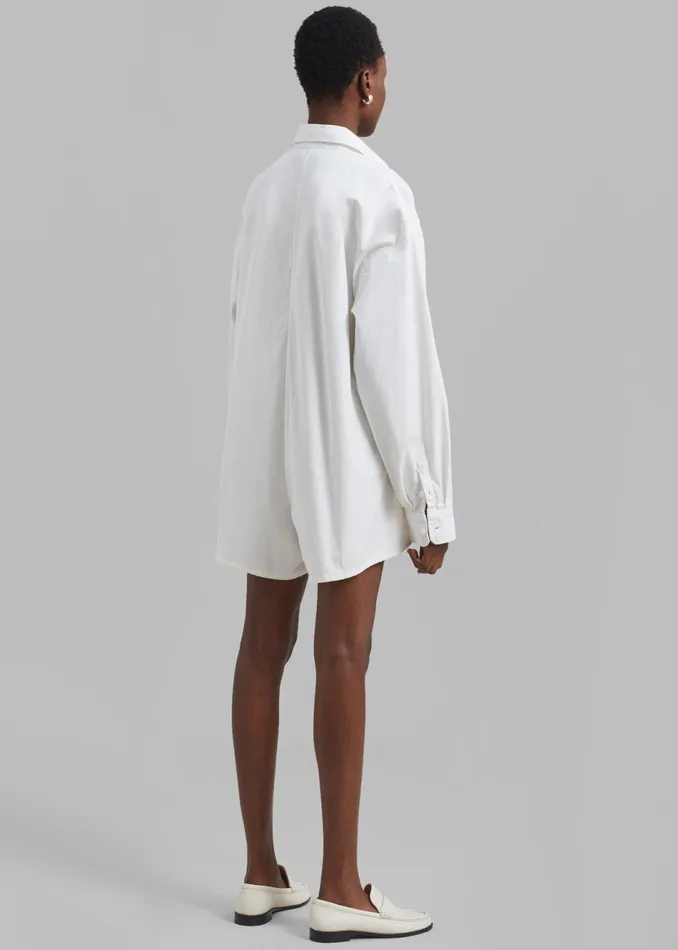 Women The Frankie Shop Jumpsuits Wren Denim Romper White