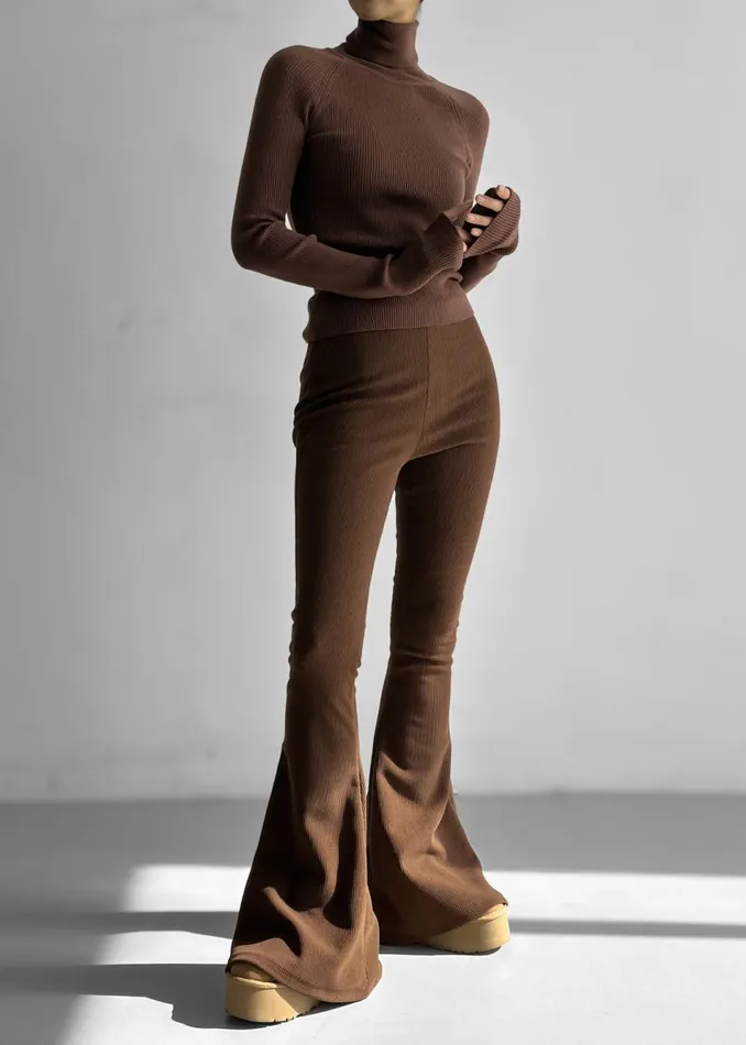 Women The Frankie Shop Knitwear Aubree Turtleneck Brown
