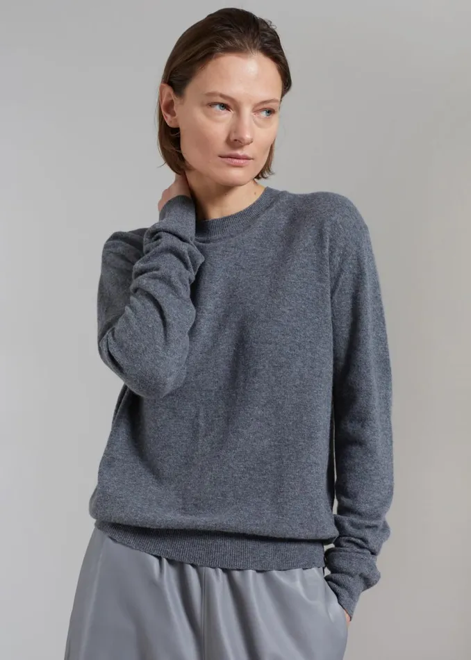 Women The Frankie Shop Knitwear Aurora Wool Blend Knit Sweater Grey