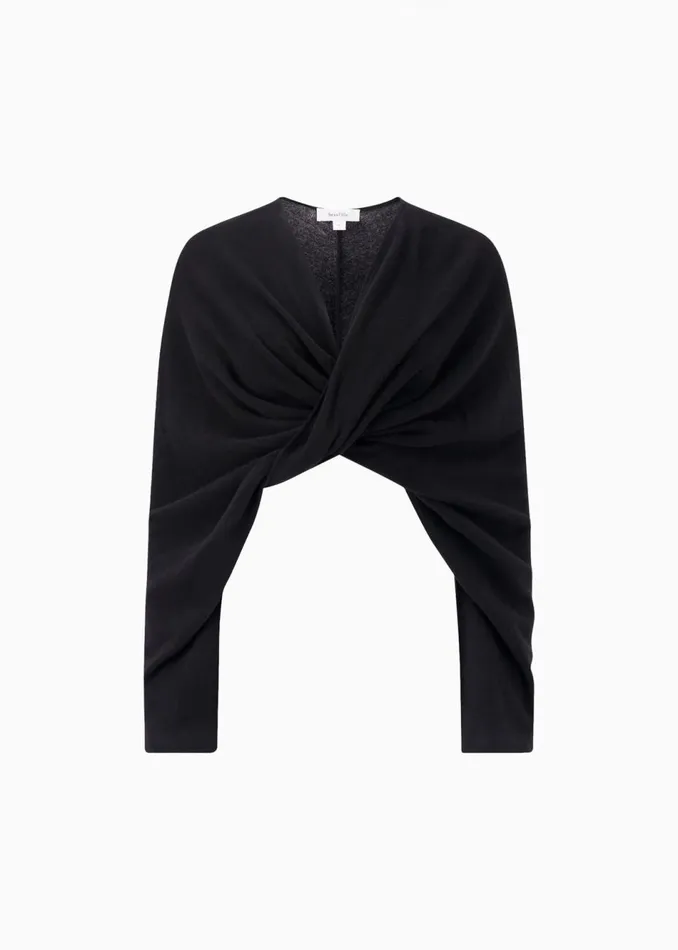 Women The Frankie Shop Knitwear Beaufille Twist Sweater Black