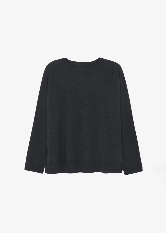 Women The Frankie Shop Knitwear Bellamy Wool Sweater Charcoal