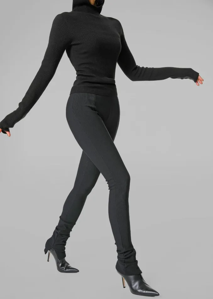 Women The Frankie Shop Knitwear Brandi Knit Hoodie Top Black