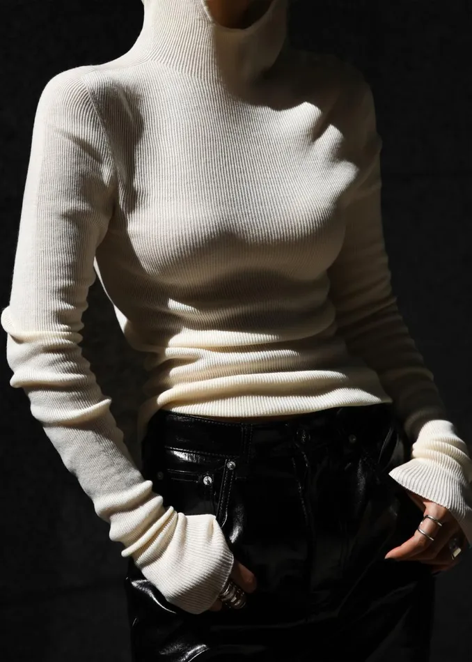 Women The Frankie Shop Knitwear Brandi Knit Hoodie Top White