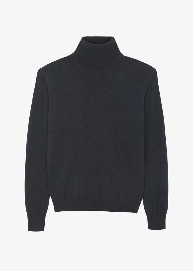 Women The Frankie Shop Knitwear Ines Thin Padded Turtleneck Charcoal