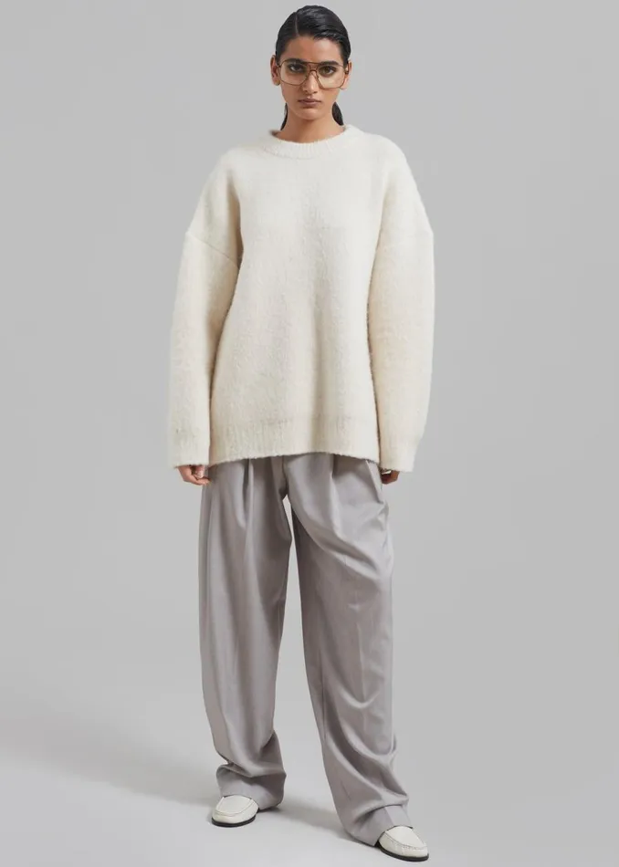 Women The Frankie Shop Knitwear Jasmine Sweater Cream